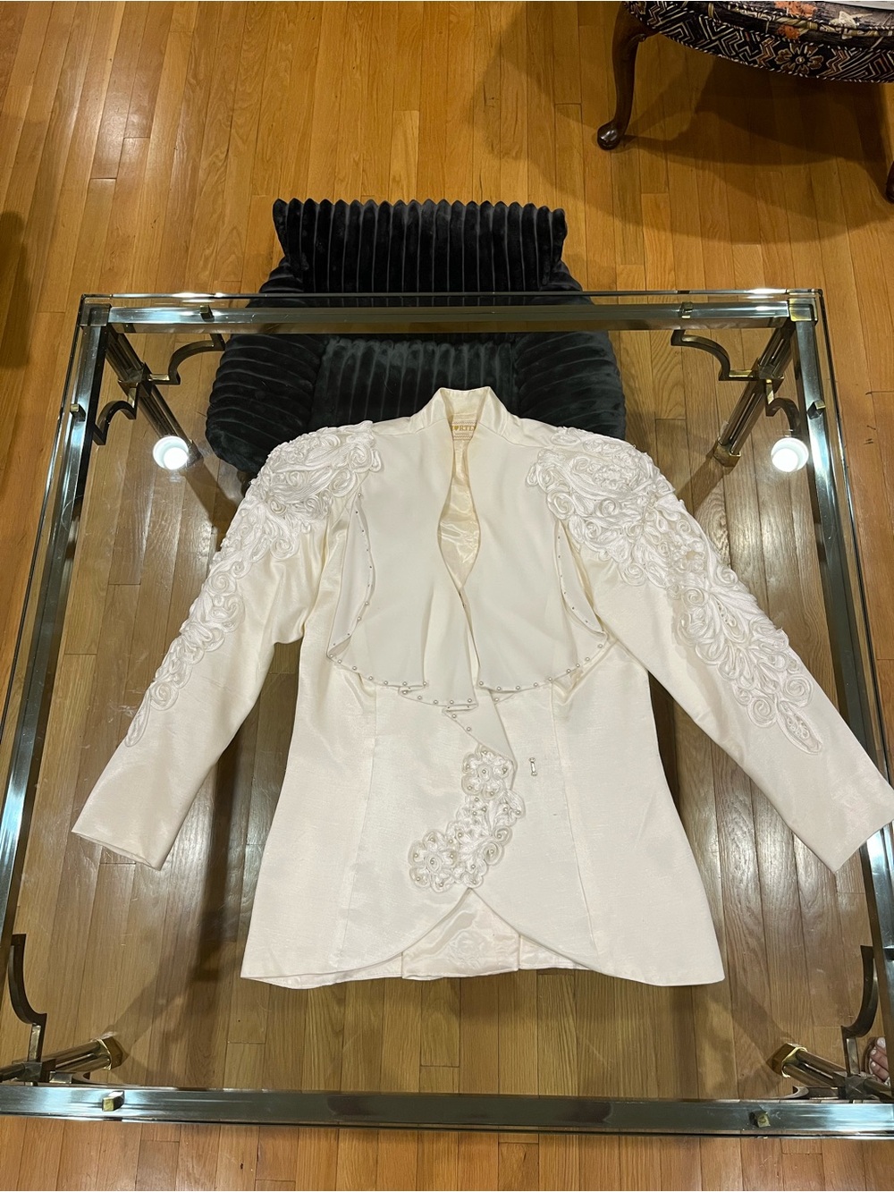 Ivory Embroidered Women's Dress Jacket